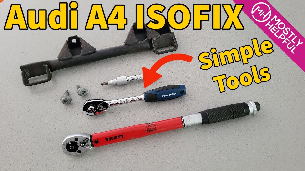 Audi A4 (B6) - Retrofitting ISOFIX including rear seat removal