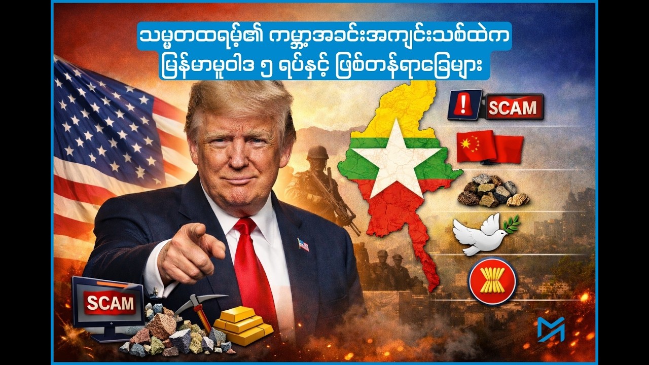 သမ္မတထရမ့်၏ ကမ္ဘာ့အခင်းအကျင်းသစ်ထဲက မြန်မာမူဝါဒ ၅ ရပ်နှင့် ဖြစ်တန်ရာခြေများ