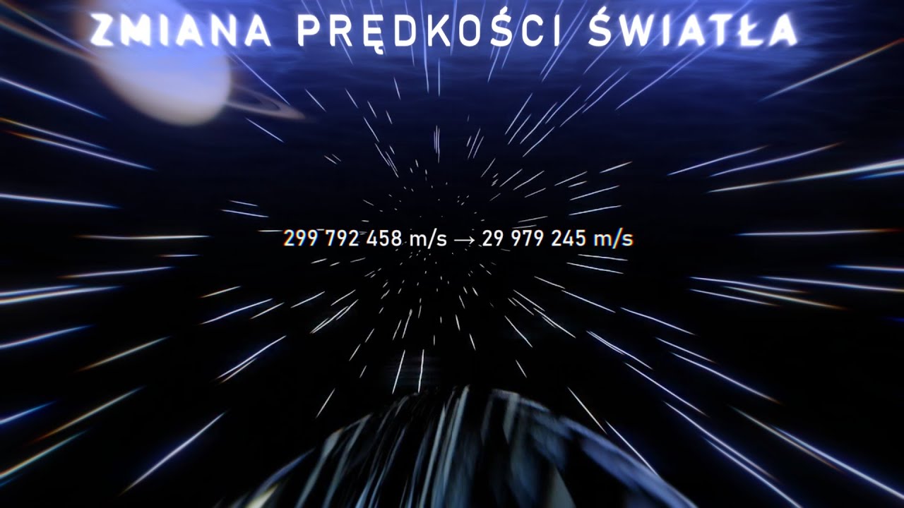 Co jeśli prędkość światła spadnie 10 razy? Skutki zabaw z podstawową stałą natury