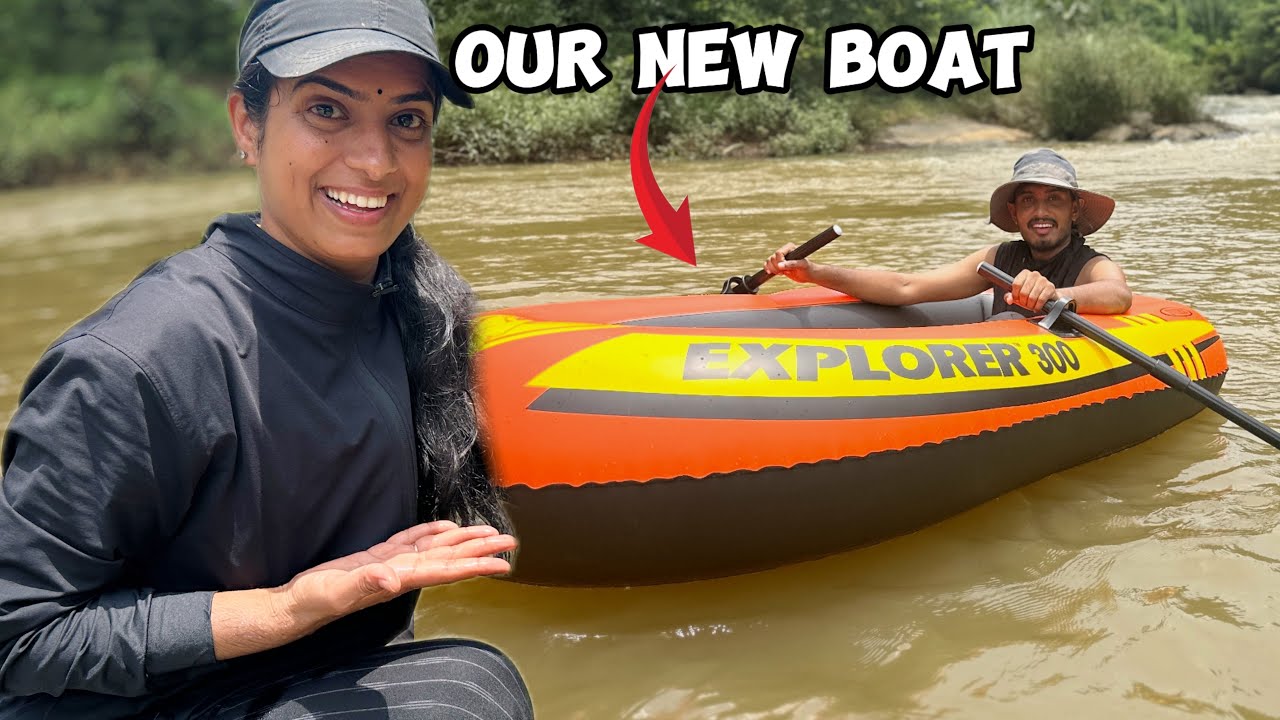 😱New BOAT Unboxing at the River! *Bad Idea*
