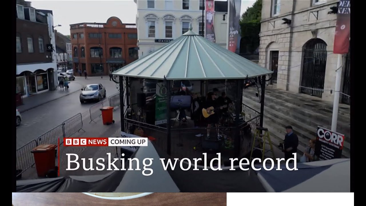 Armagh musician Martin Rafferty busks his way into record books (Northern Ireland/Global)