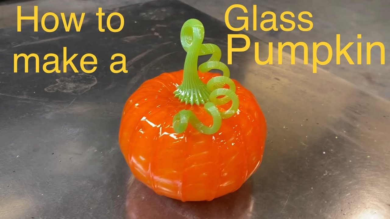 How to make a glass pumpkin