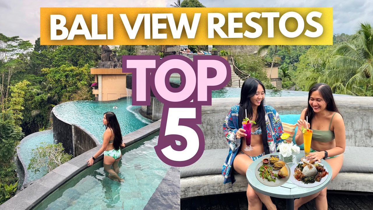 Top 5 Bali Restaurants with INSANE Views (w/ Prices) &bull; 2026 Budget Food Guide &bull;Indonesia Travel Vlog