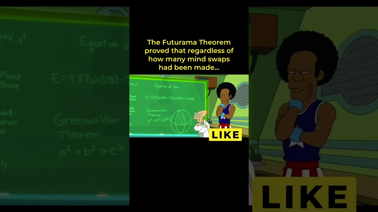 Futurama Once Created and Proved a New Theorem  |  Entertainment #shorts