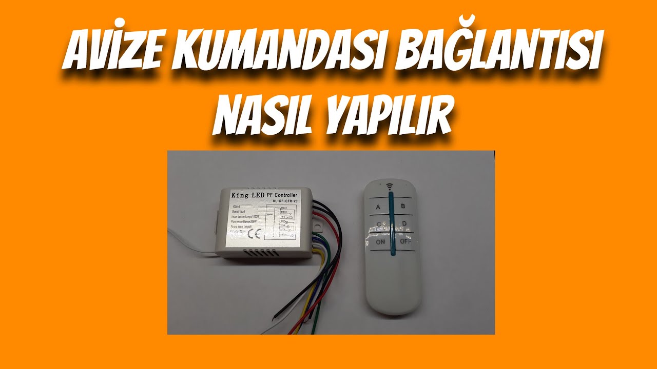 Avize Kumandası Bağlantısı Nasıl Yapılır | Uzaktan Kumandalı Aydınlatma Bağlantısı Nasıl Yapılır