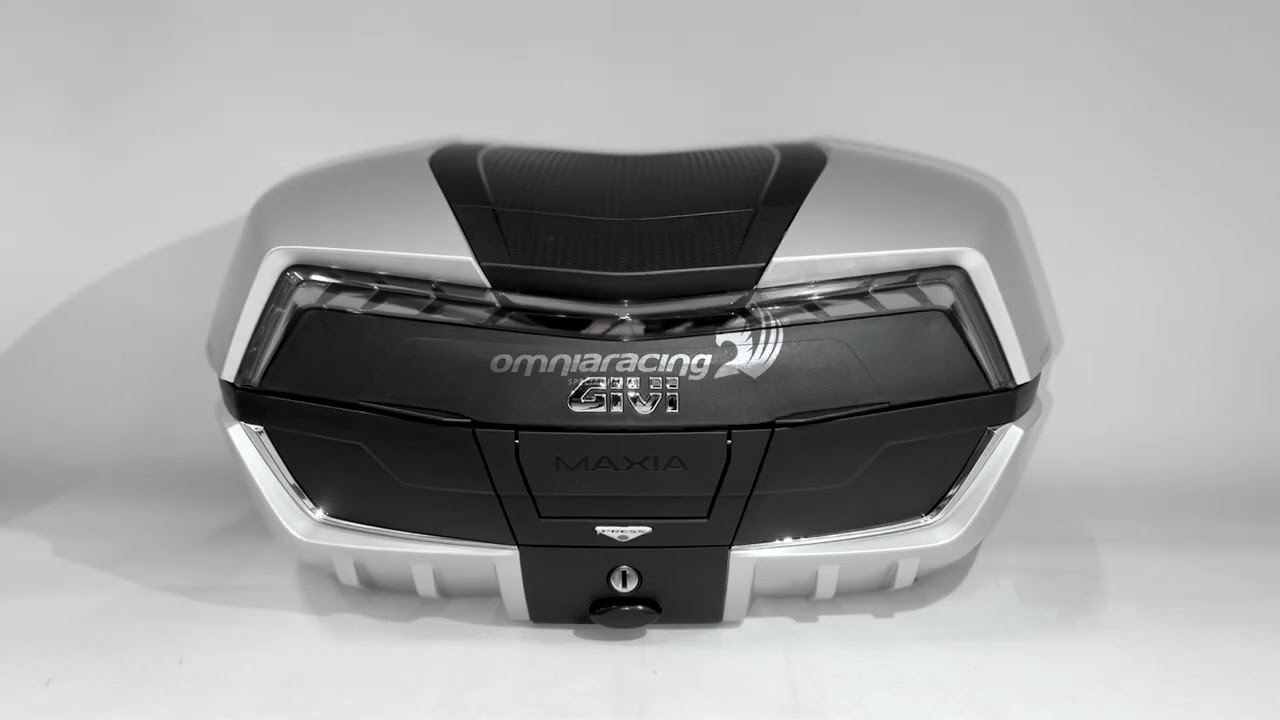 Bauletto Givi V58NT Monokey Maxia 5 58 litri centrale in ABS nero con cover alluminio