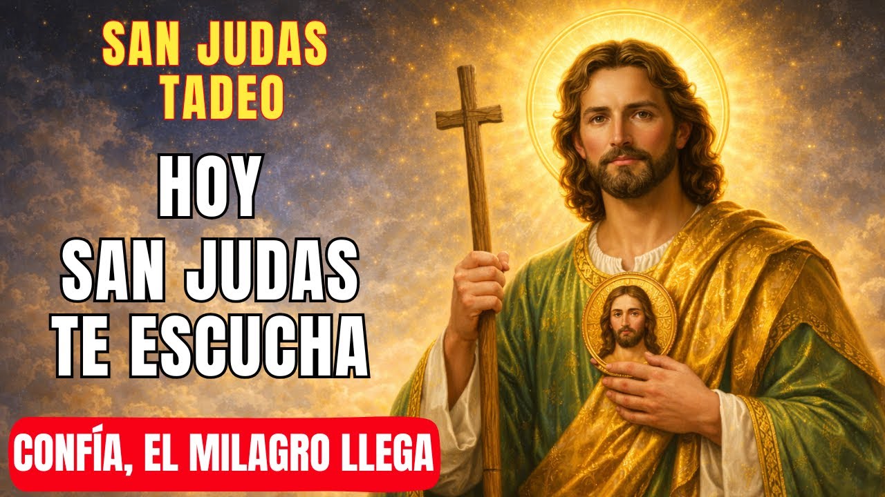 ORACIÓN MILAGROSA A SAN JUDAS TADEO PARA CASOS IMPOSIBLES, DIFICILES Y URGENTE  🙏