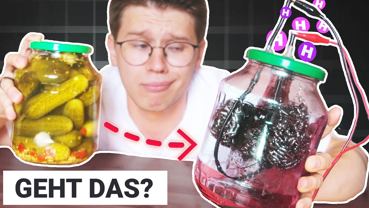 Kann ich einen WASSERSTOFF GENERATOR aus einem GURKENGLAS bauen?