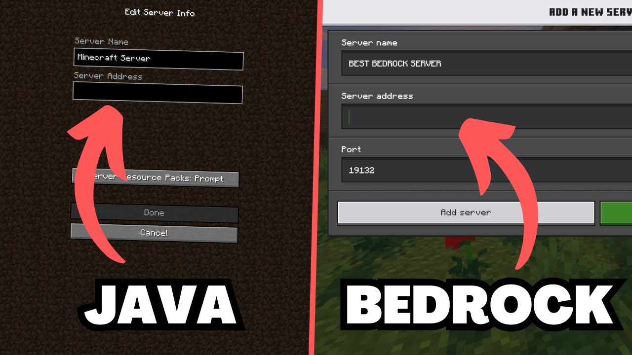 Как подключиться к кроссплатформенному серверу в Minecraft 2026