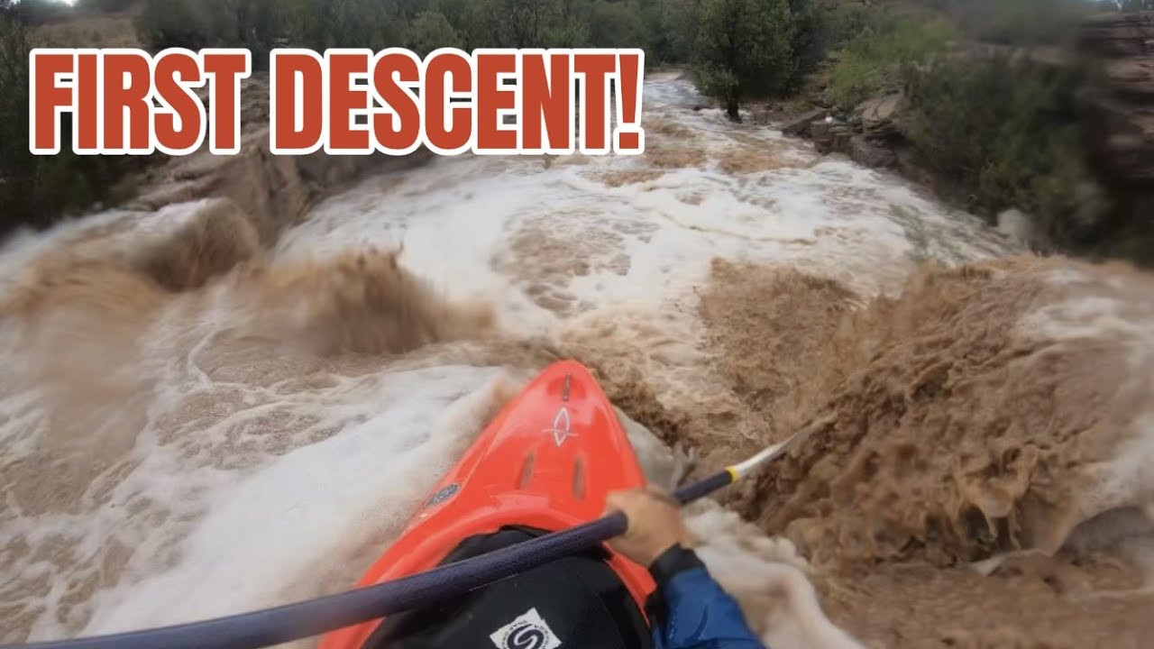 FIRST DESCENT!! - Arizona Flash Flood Kayaking