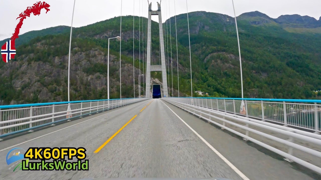 Scenic Drive in Norway- Kinsarvik to Ålvik - 4K60