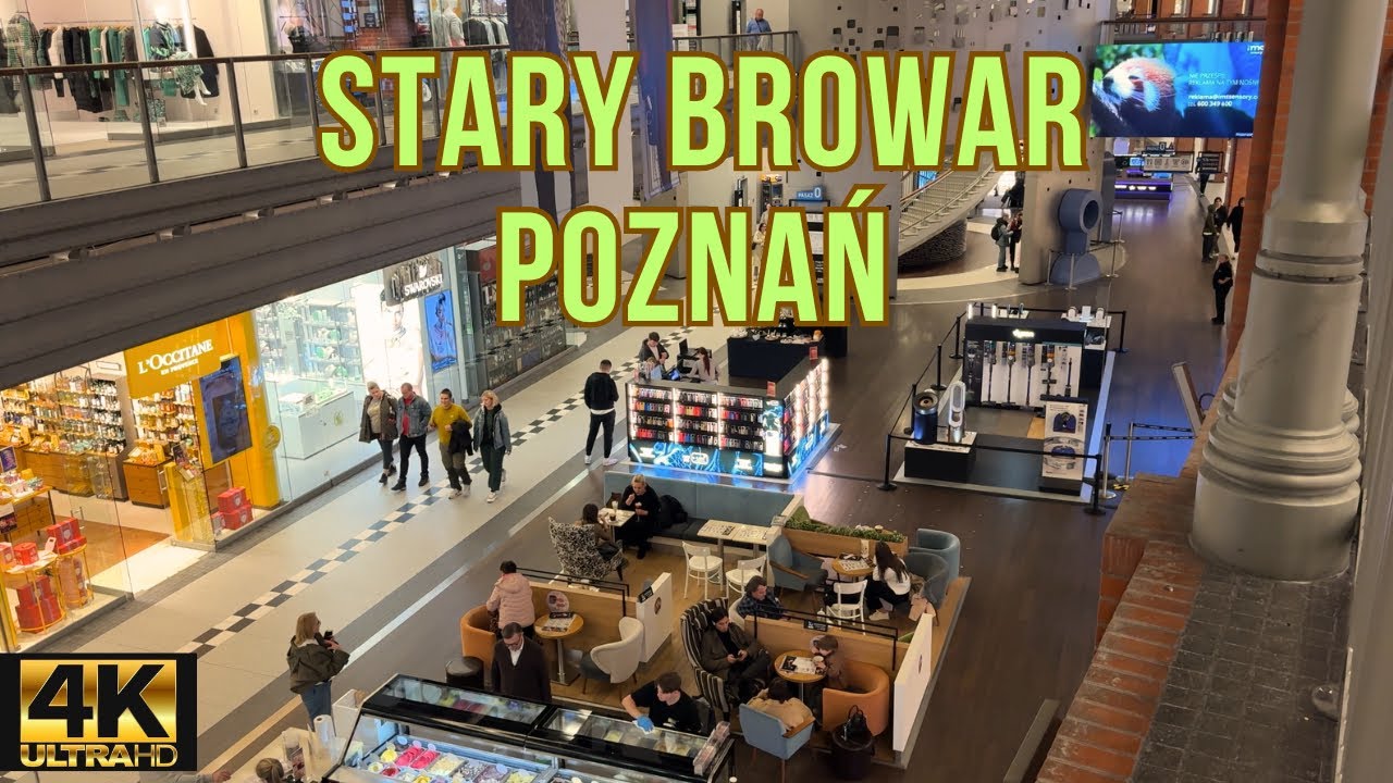 Stary Browar | Galeria Poznań | spacer z kamerą (4K-60fps)