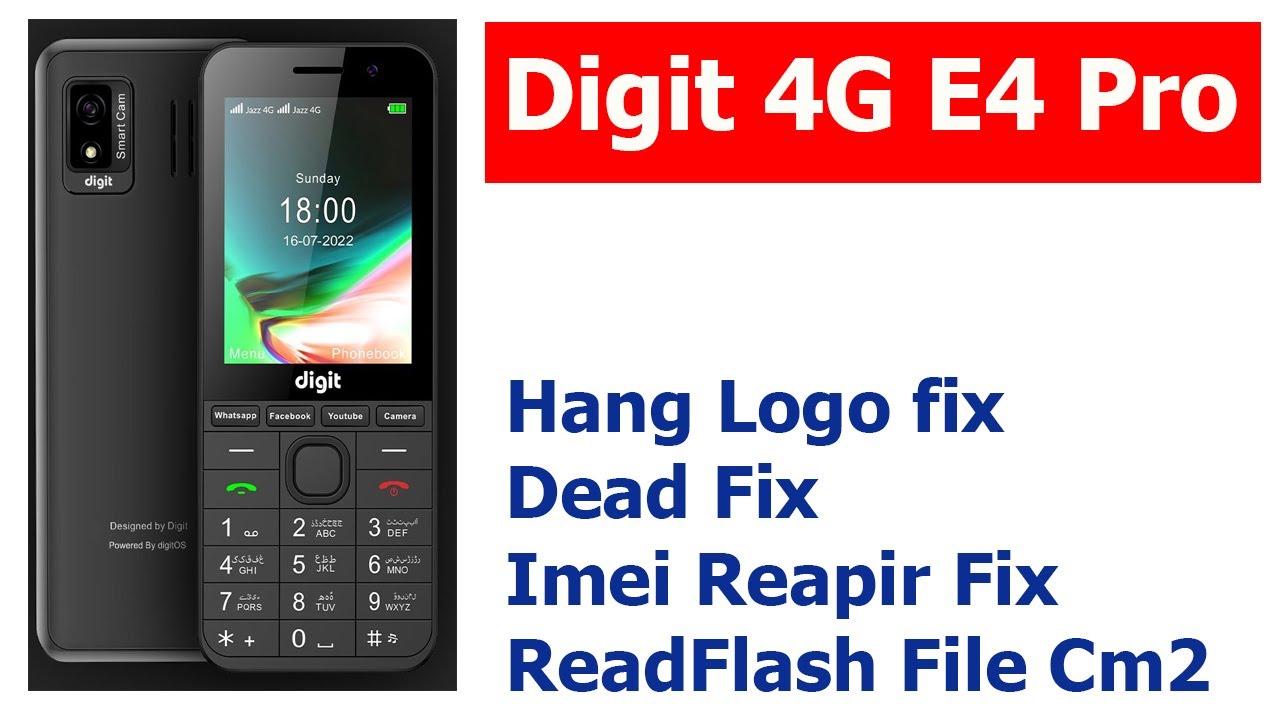 Jazz Digit4G E4 Pro Flash file Hang on Logo Read By Cm2  File 2023