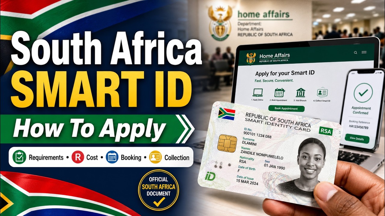 South Africa Smart ID Application, How To Apply, Requirements, Cost And Booking Guide