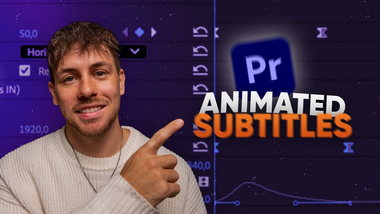 Создание НОВЫХ АНИМИРОВАННЫХ СУБТИТРОВ в Adobe Premiere — Учебное пособие