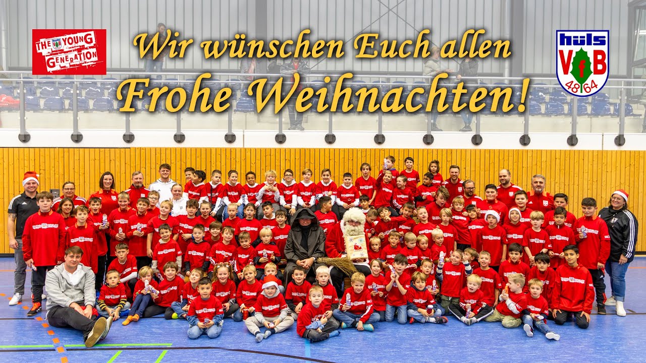 Der Nikolaus kommt zur VfB-Hüls Jugend