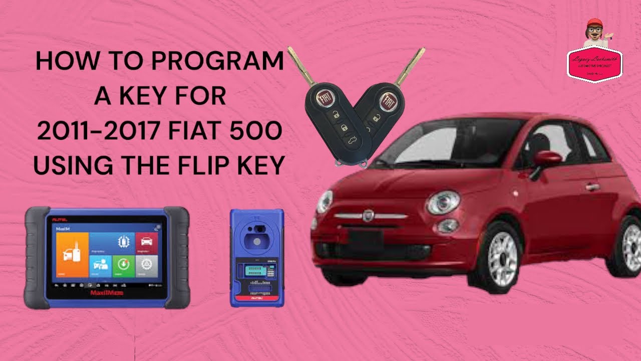 КАК ЗАПРОГРАММИРОВАТЬ КЛЮЧ ДЛЯ FIAT 500 2011-2017 ГОДОВ С ПОМОЩЬЮ ВЫКИДНОГО КЛЮЧА С ПОМОЩЬЮ Autel...