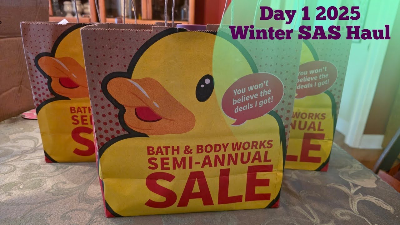 День 1 2025 Зимняя закупка товаров для SAS от Bath and Bodyworks