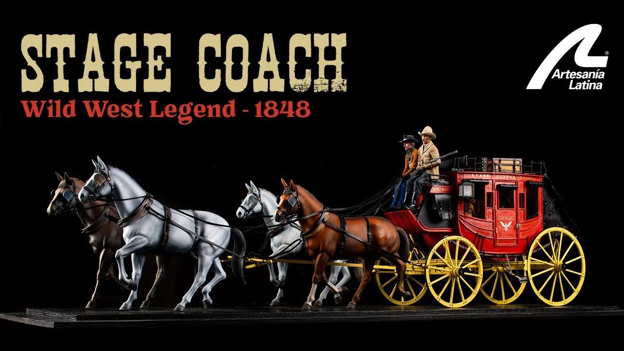 STAGECOACH - Wild West Legend 1848 - New! ARTESANIA LATINA 1:12 scale model ref. #20345