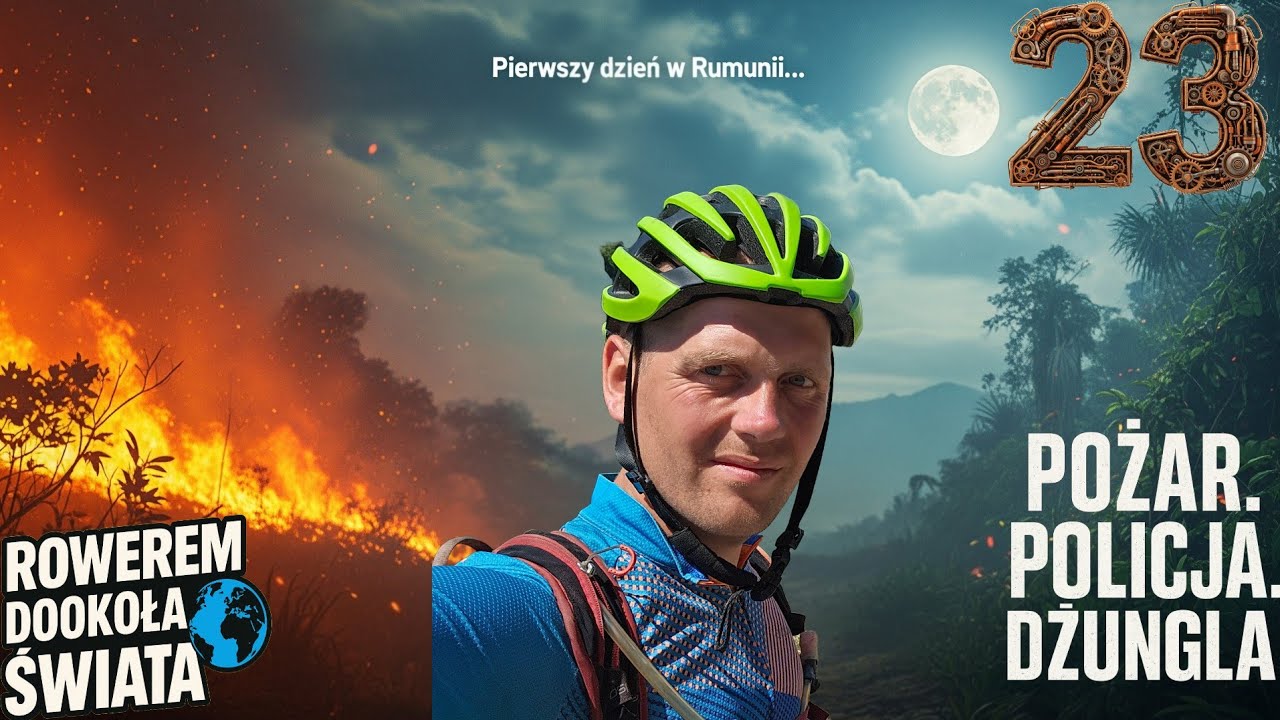 Dzień, który zaczął się od kontroli policji… a skończył pożarem, dżunglą i pierwszą nocą w Rumunii.