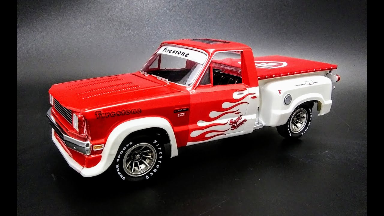 1978 Ford Courier Mini Truck Firestone Super Stones 1/25 Scale Model How To Assemble Paint Polish