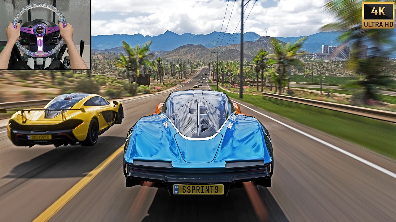 McLaren Speedtail (1420HP) Goliath Race | Forza Horizon 5 Steering Wheel Gameplay