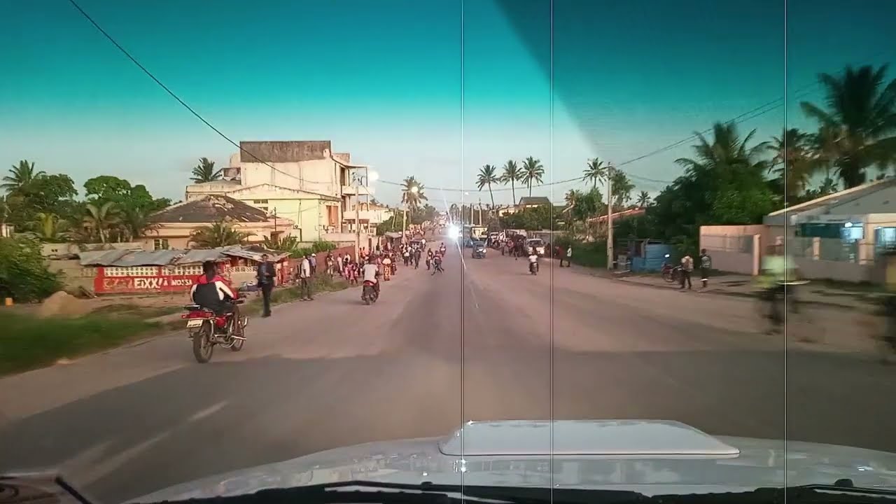 O Anoitecer da Cidade da Beira -Mozambique
