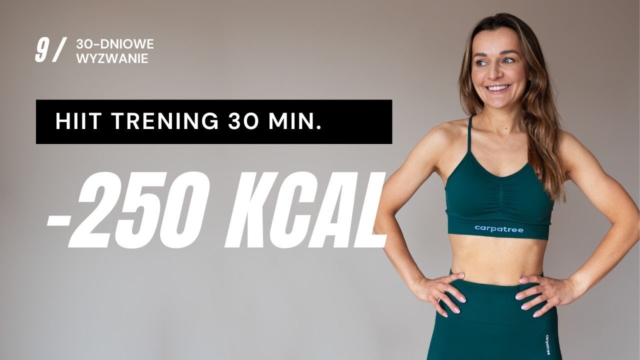 WYZWANIE JESIEŃ 🔥9: Trening odchudzający HIIT -250 KCAL (bez maty)