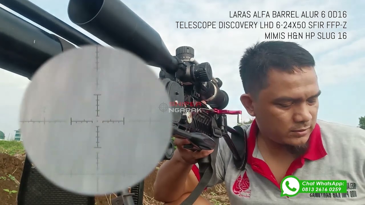 TEST AKURASI 123 METER LARAS ALFA BAREL DENGAN MIMIS H&N HP SLUG 16GR