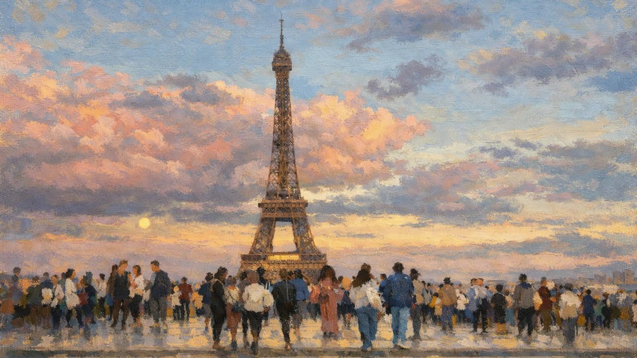 Paris, France. Four Seasons Paintings.