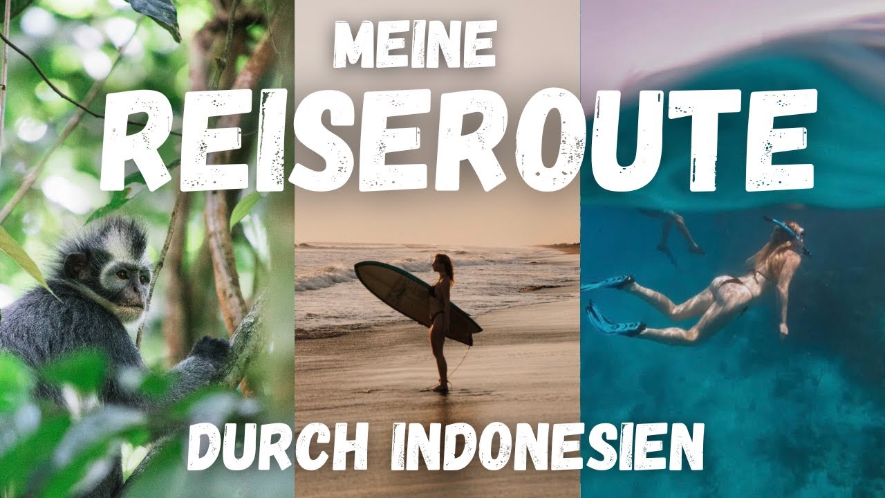 Meine Indonesien Reiseroute (4 Wochen) 🇮🇩 🌺🤿