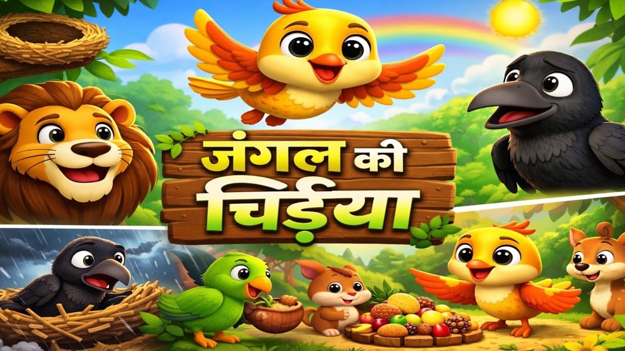 🦜🦜एक छोटी चिड़िया और पूरा जंगल प्रेरणादायक हिंदी कहानीThe Little Bird Who Saved the Forest 