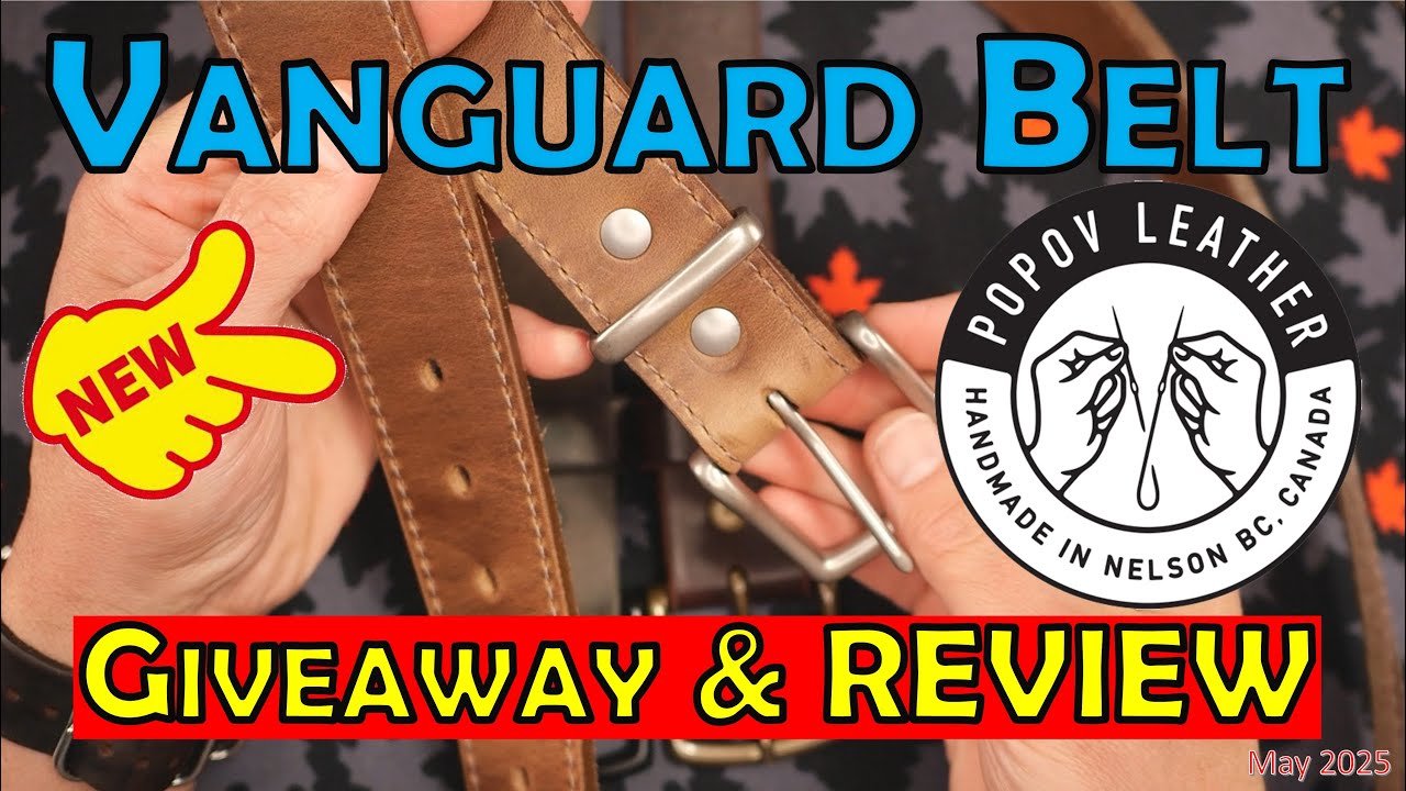 #new Popov Leather - VANGUARD BELT #review & #giveaway - Made in #canada