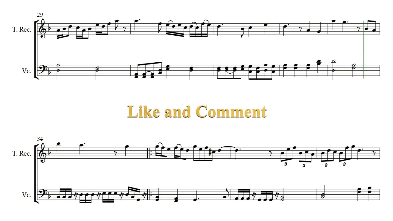 Saturation - Beautiful  Music for Tenor Recorder & Cello