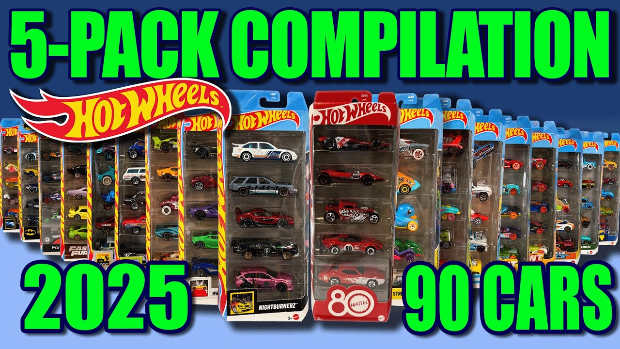 I Bought Every 2025 Hot Wheels 5-Pack! Unboxing ALL 18 Packs!!