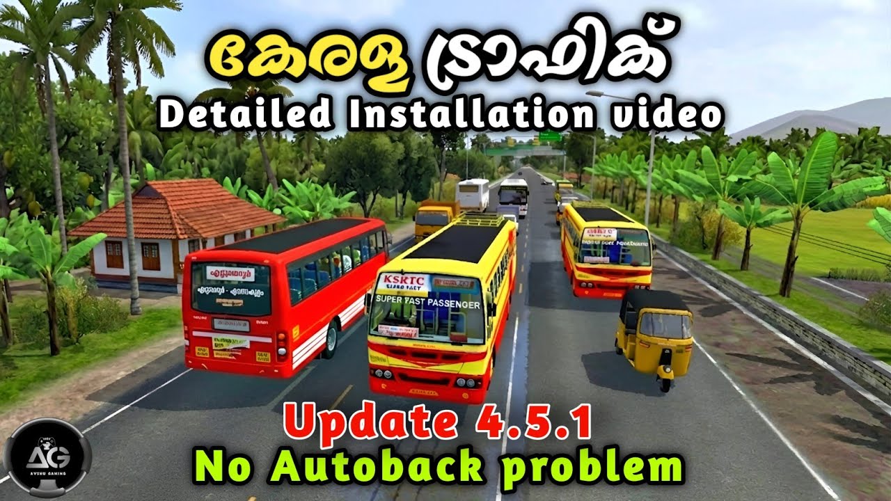 Kerala Traffic Mod Bussid 4.5. 1 🔥 | How to add/ Install Kerala Traffic Mod 