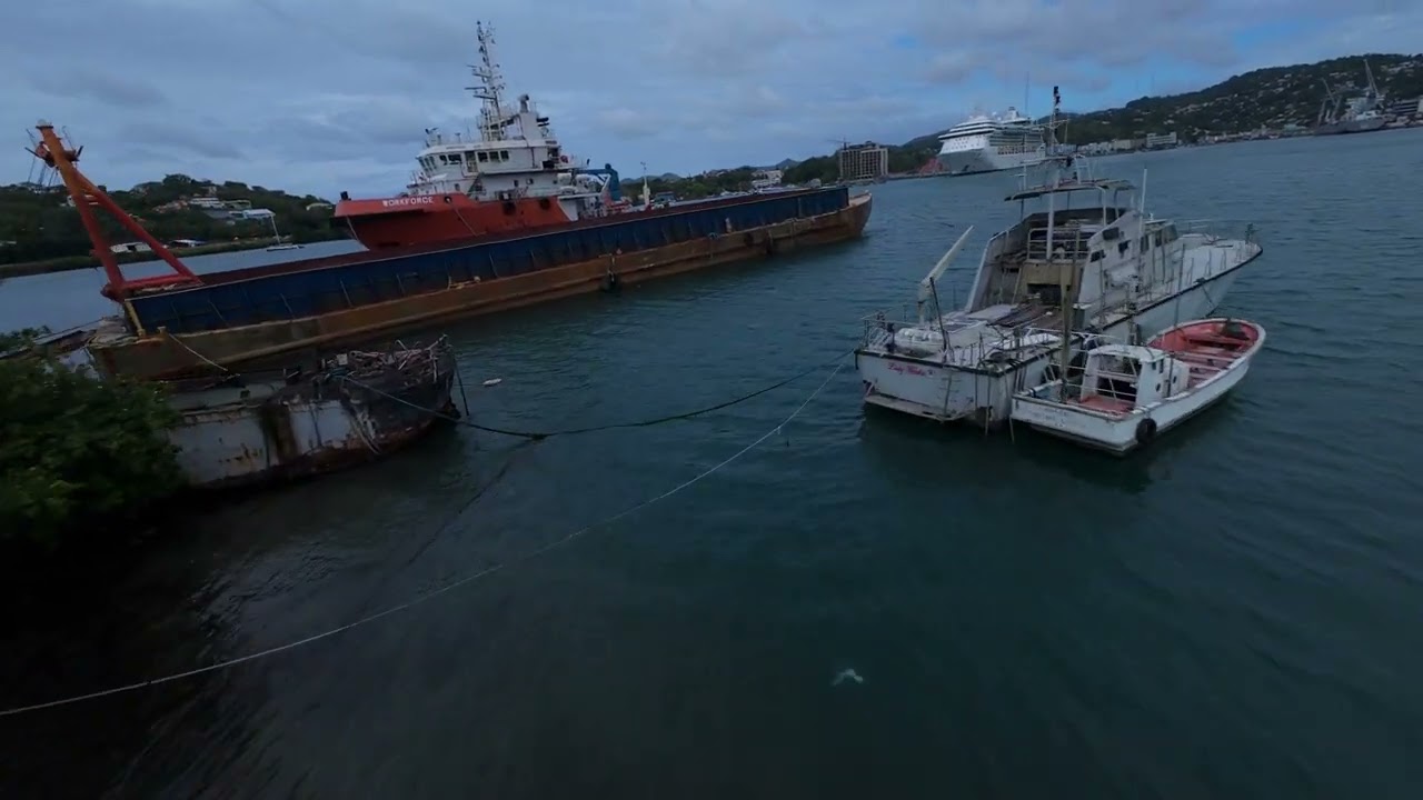 DJI AVATA 2 OVER CASTRIES FRIDAY AFTERNOON