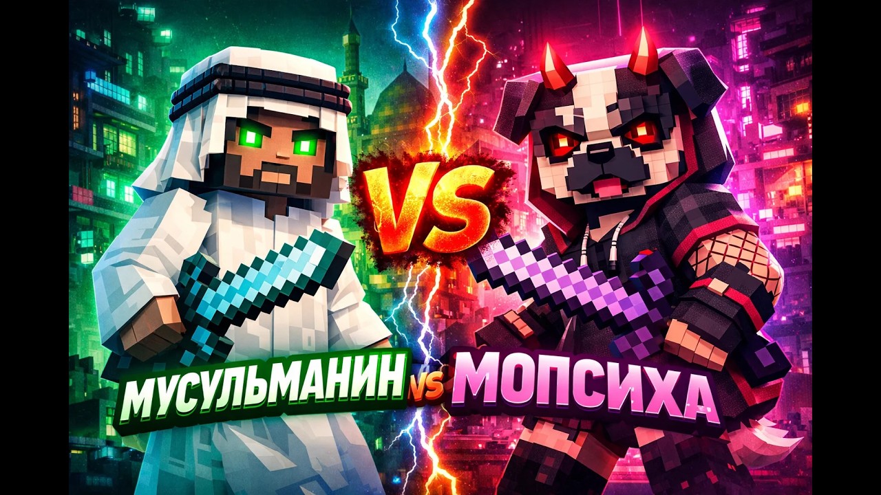 МУСУЛЬМАНИН И МОПСИХА ЧЕЛЛЕНДЖ ИНТУИЦИЯ МАЙНКРАФТ