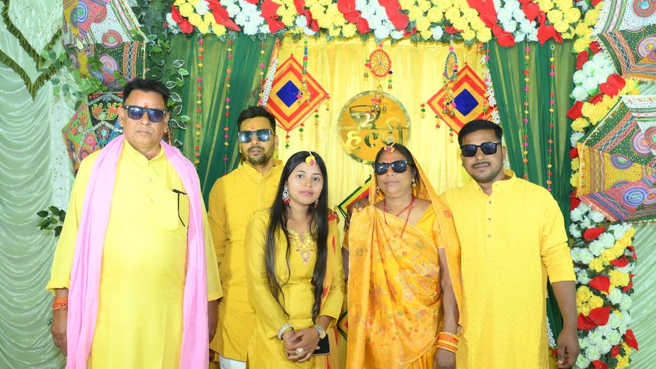 Haldi ceremony rajkishor weds kajal 