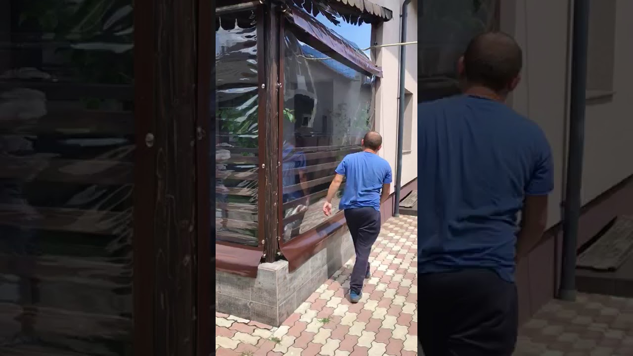Inchideri terase cu rulori folie crystal cu arc