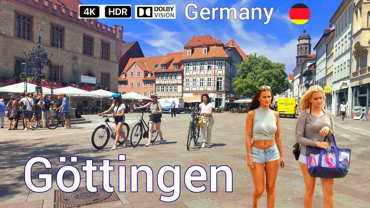 Göttingen, Germany/ walking tour in Göttingen in Germany, a beautiful city 4k HDR 60fps