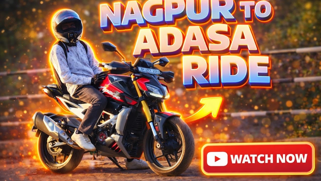 Nagpur To Adasa Ride Apachi 310 Bike  Vlog 🏍️🔥#bikevlog #tvsapache  #rtr310 