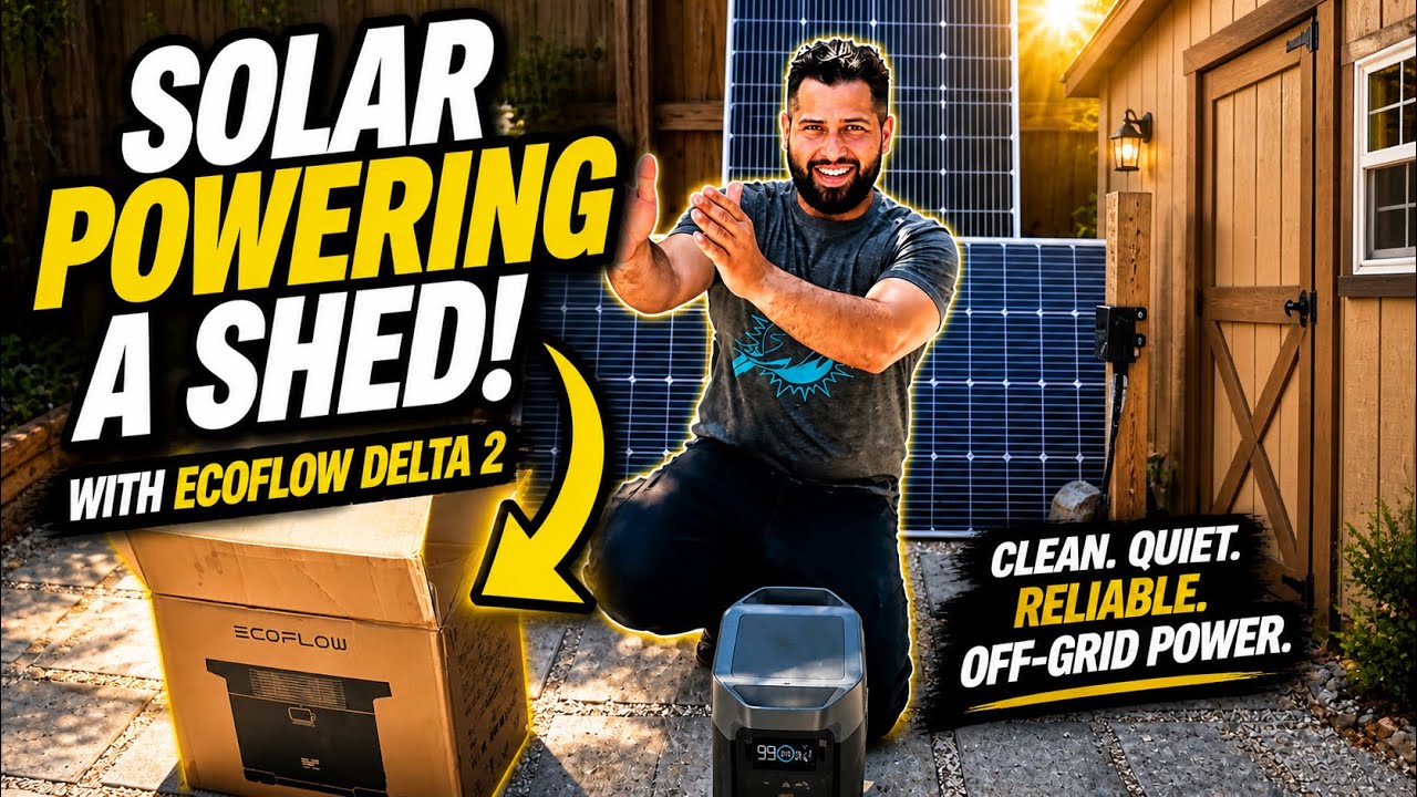 Solar Powering a Shed with ECOFLOW Delta 2