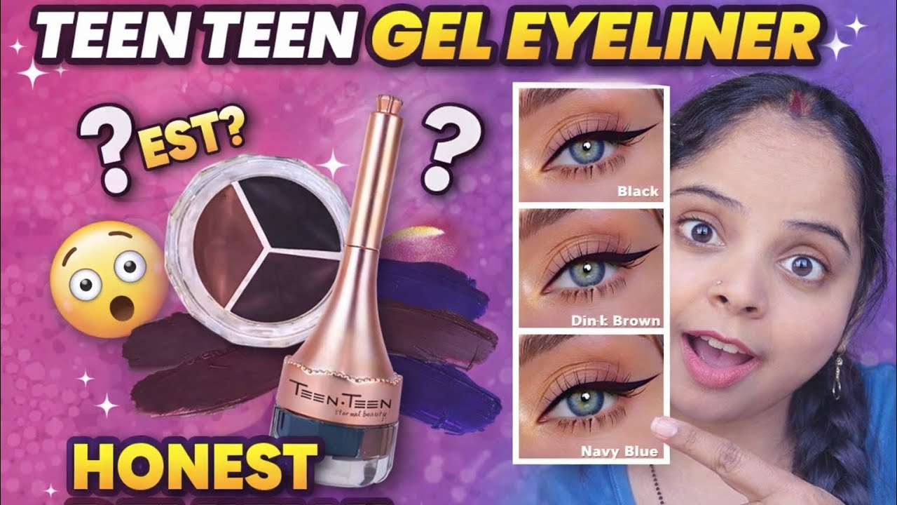 Teen teen gel eyeliner 👁️ *meesho* cheapest eyeliner full review #meeshofinds #makeuplook #youtube 