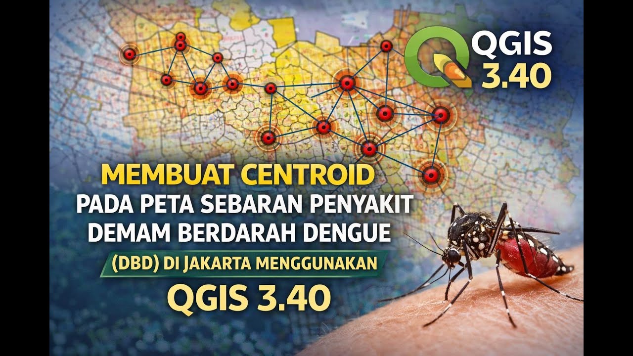 Cara Membuat Centroid Pada Peta Sebaran Penyakit DBD Menggunakan QGIS 3 40