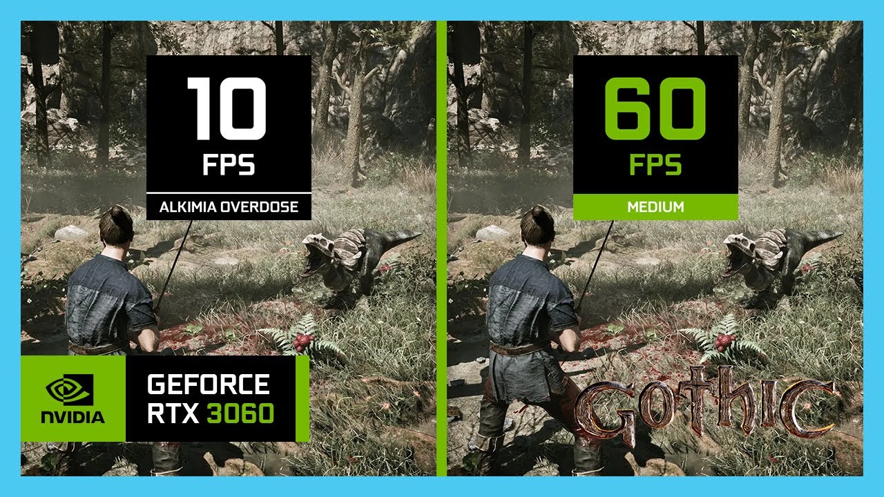 Testing Gothic 1 Remake with Alkimia Overdose Settings on the RTX 3060 Laptop!