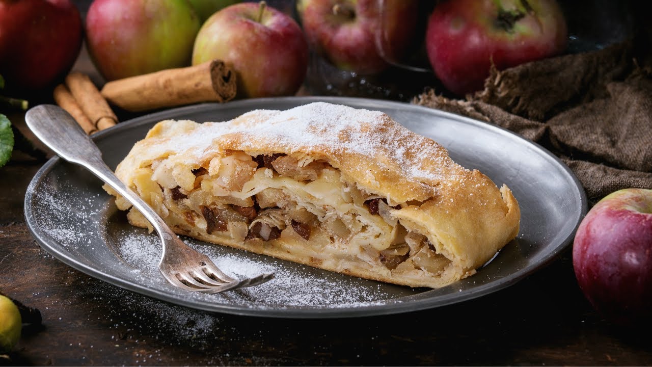 Ябълков щрудел - бърза, лесна, вкусно и ароматна рецепта от Трентино .