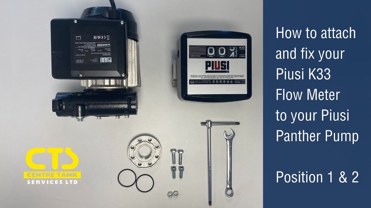 How to Attach the Piusi K33 Flow Meter to Piusi Panther Pump