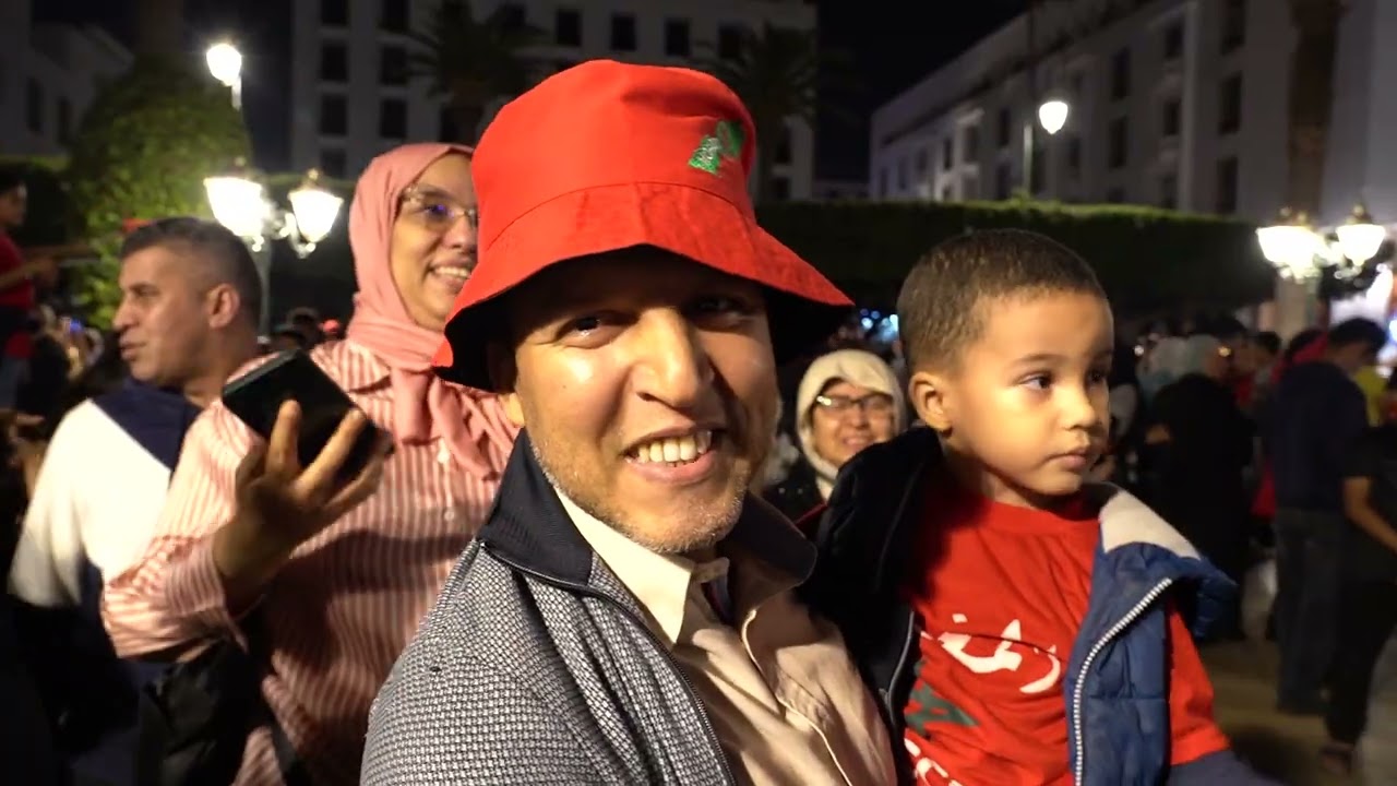 احتفالية كبيرة بمدينة الرباط بقرار الامم المتحدة بتاكيد مغربية الصحراء.