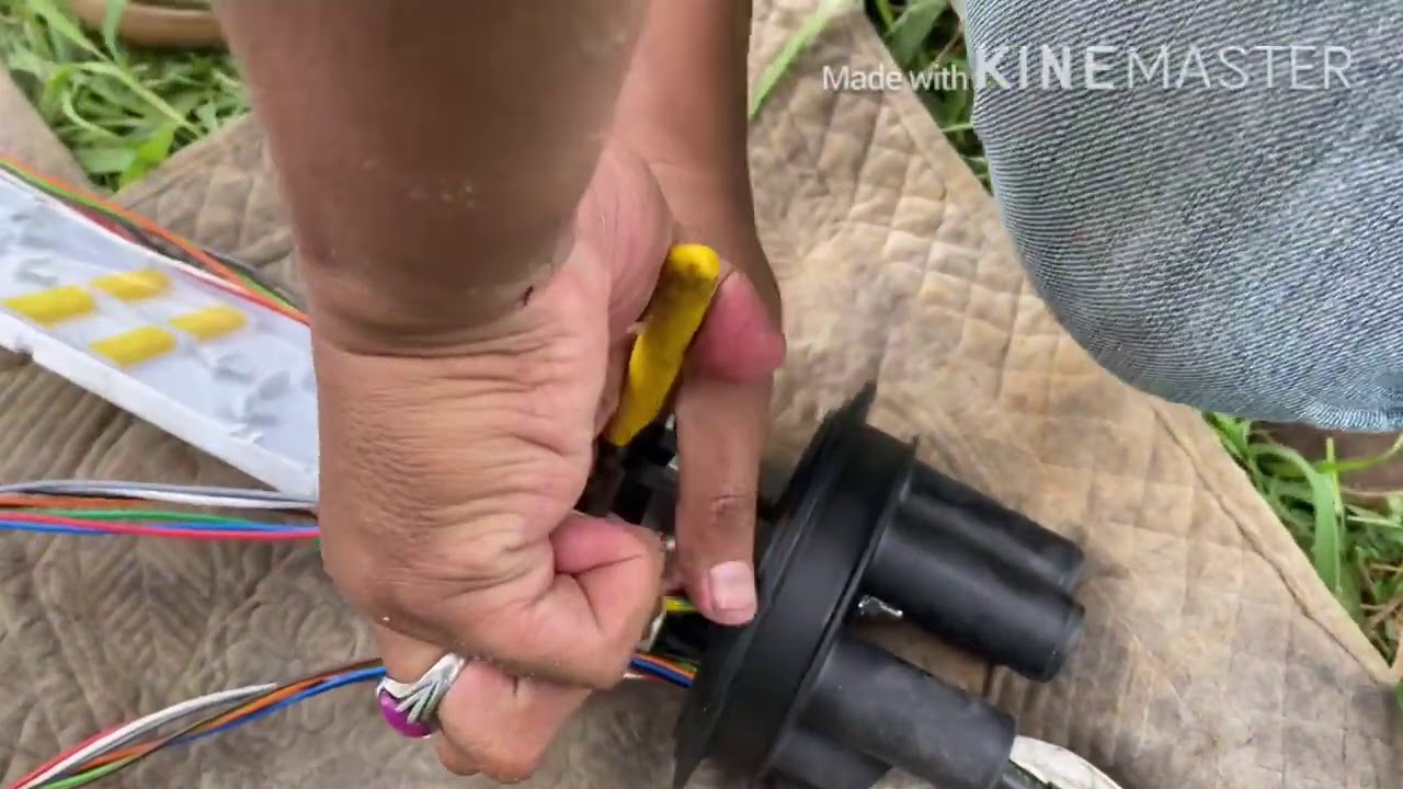 How to splice fiber optic cable practically on the field
